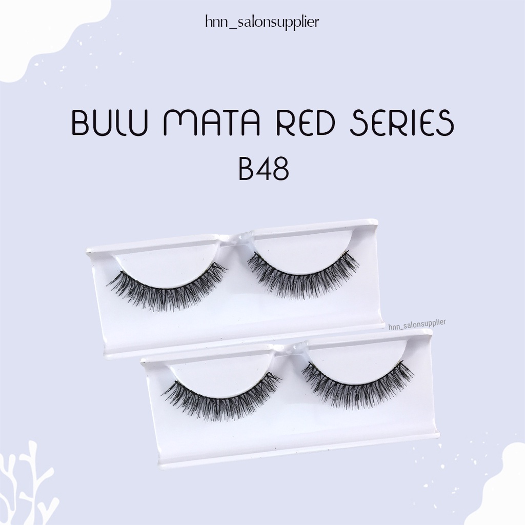 B48 Bulu Mata Palsu Handmade Fake Eyelash Eye Lashes Lash Artifivial Belle Eyelashes