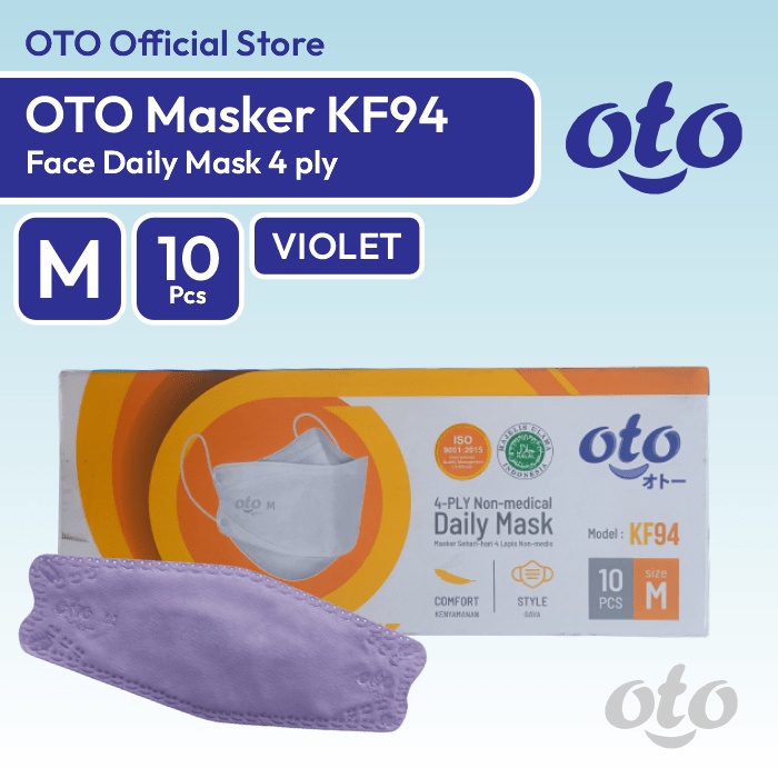 OTO MASKER MODEL KF94 DAILY MASK 4 PLY SIZE 10 PCS