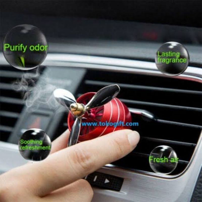 Parfum Mobil Car Air Force Vent Clip Kipas Baling Jet Pesawat Pewangi
