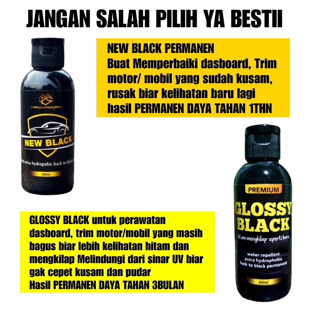 PENGHITAM BODY MOTOR PERMANENT,  [Penghitam motor/mobil, Trim Restorer, Dasboard, Body motor/ mobil]