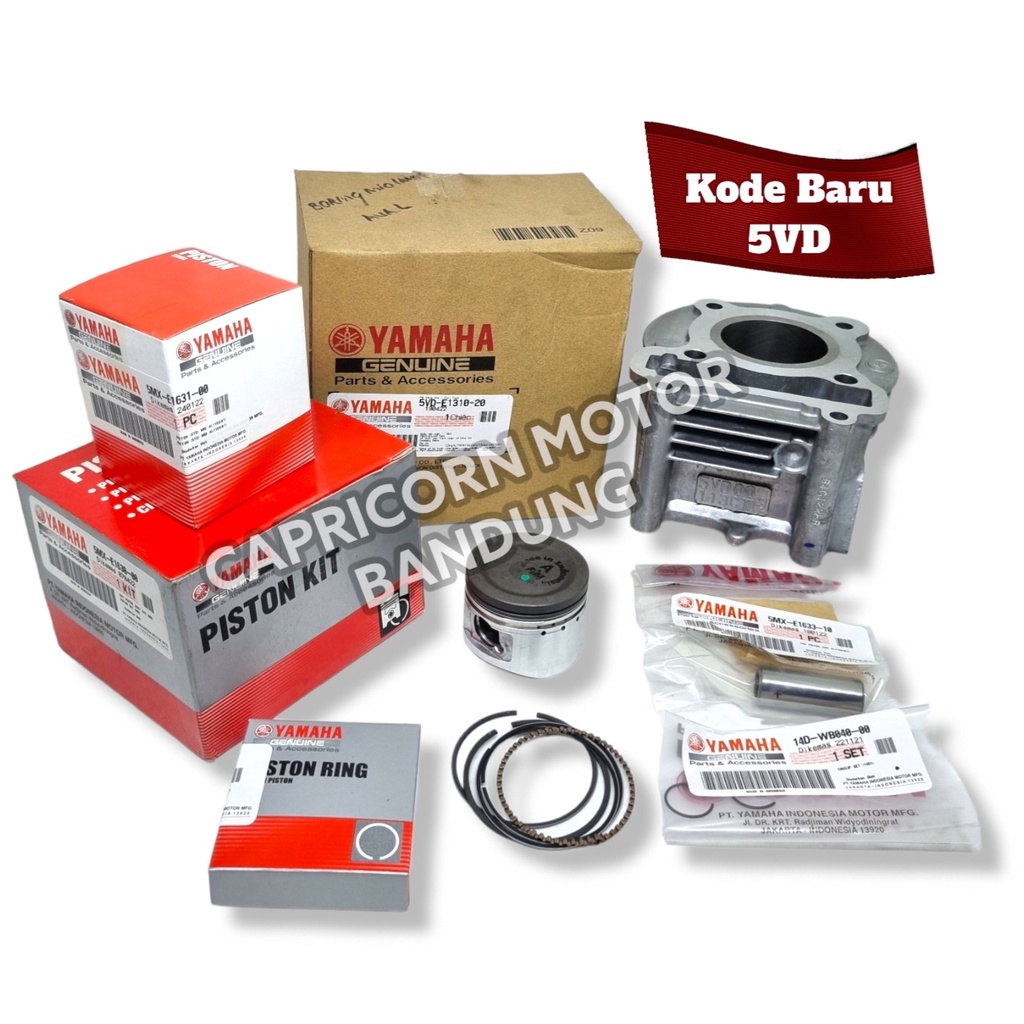 Blok Boring Seher Set MIO LAMA NEW SPORTY FINO SOUL KARBU 5VD YAMAHA ORI YGP