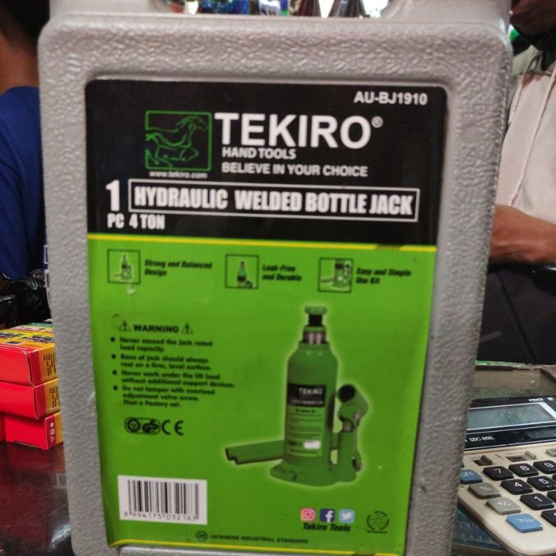 dongkrak botol TEKIRO 4ton/dongkrak mobil TEKIRO 4ton hydraulic welded bottle jack