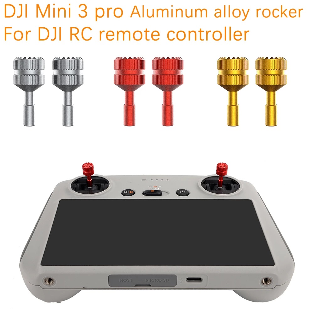 1 Pasang Joystick Bahan Aluminum Alloy Untuk DJI MINI 3 PRO / MINI 3 PRO RC Remote Control