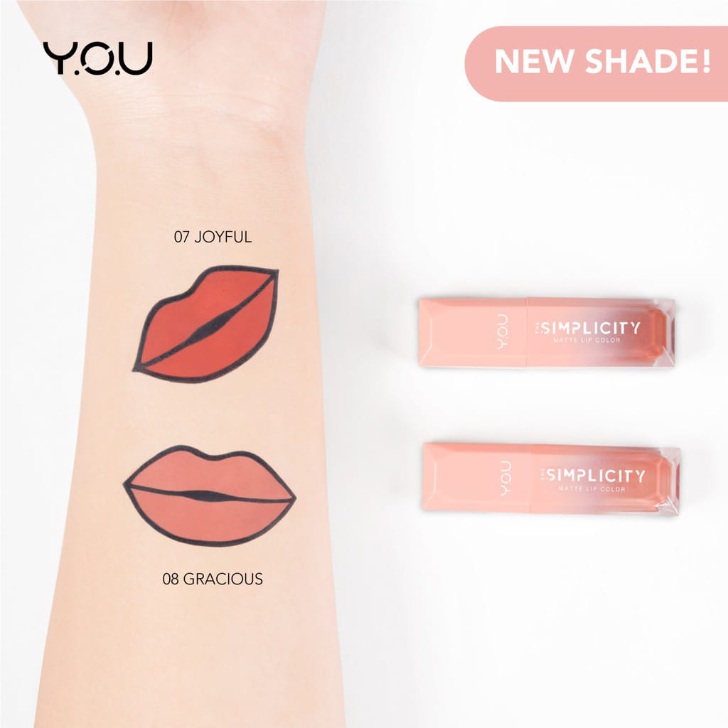 The Simplicity Matte Lip Color by Y.O.U Makeups Original 100% By YOU