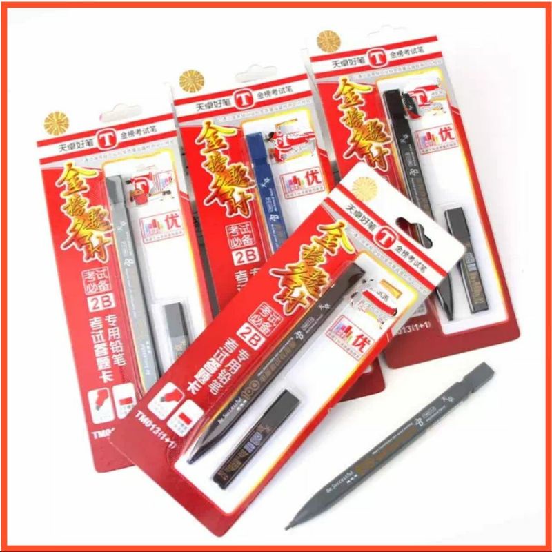 

Pensil Kaligrafi Pensil Khot Menulis Huruf Arab Pensil 2B plus Refill