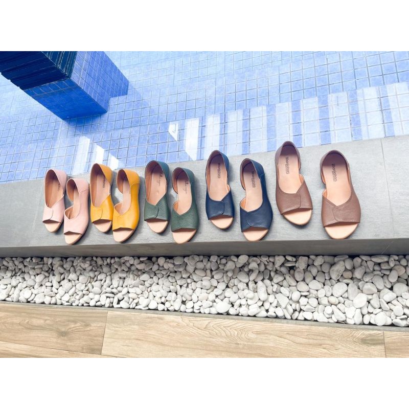 Sepatu kulit bhonkshors/natha anjani sandal kulit garut sepatu sandal daisy sandal kulit wanita sand