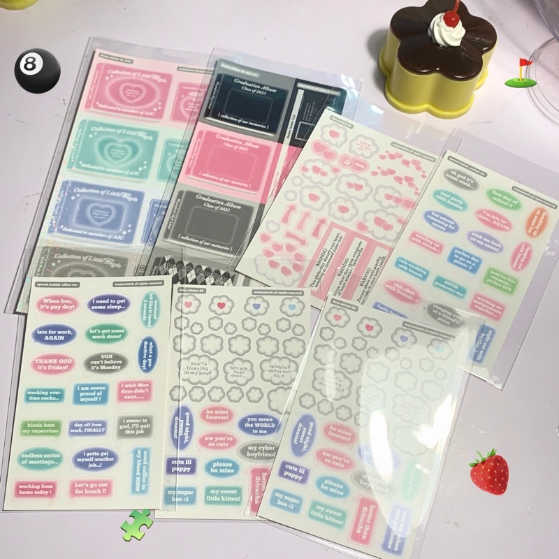 ready stock waytoofetch coral tree korean sticker washi tape