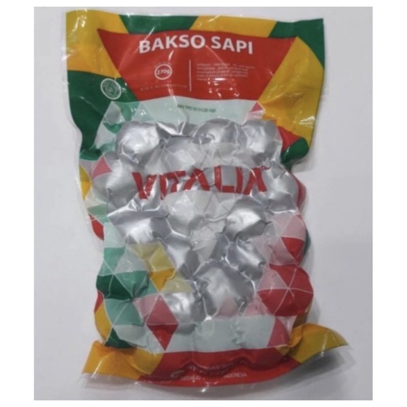 

Vitalia Bakso Sapi Kemasan 270 gr isi 20 pcs,Kemasan 640gr isi 50 pcs