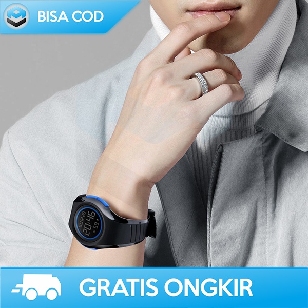 JAM TANGAN COWOK KEREN MURAH SKMEI 1269 ORIGINAL - JAM YANGAN DIGITAL PRIA ANTI AIR TALI KARET
