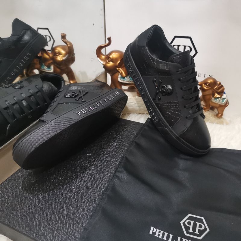 sepatu cowok pp sneaker pria philipp plein low top branded men shoes run away new P1SHOES