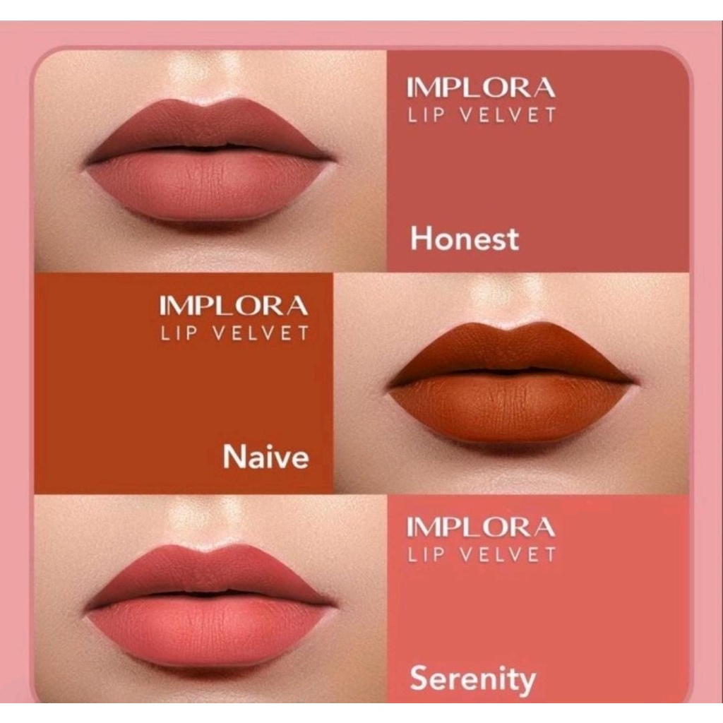 IMPLORA LIP VELVET/ IMPLORA MATTE/ IMPLORA LIP MATTE LIP VELVET / LIPVELVET