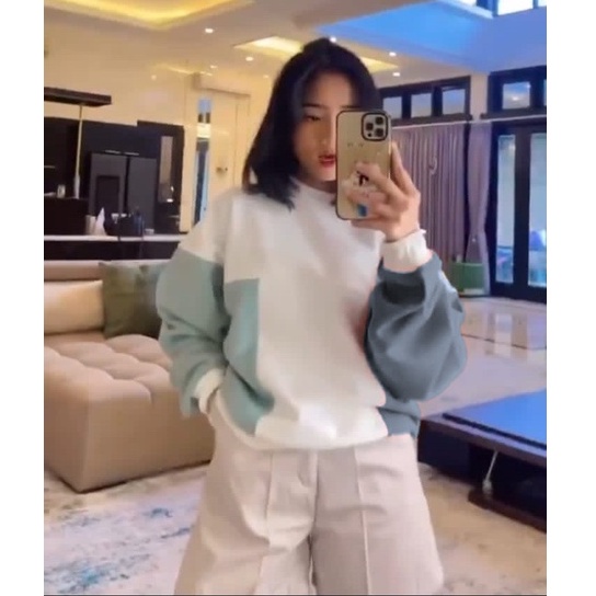 CANDIEZ SWEATER OVERSIZE WANITA - SWEATSHIRT SWEATER OVERSIZE - CREWNECK
