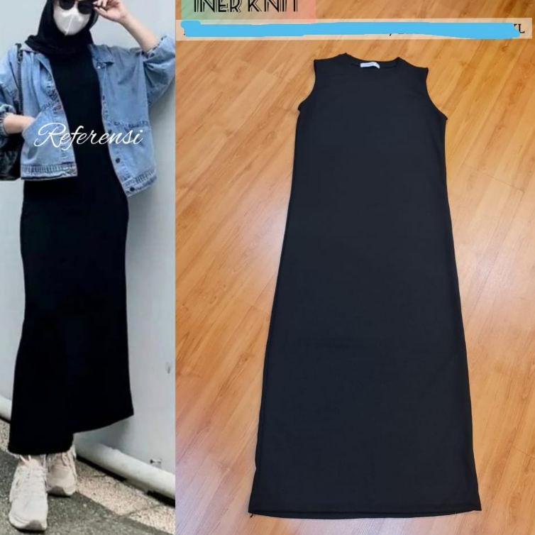 [PV144] ( BISA COD) INNER DRESS RAJUT TANPA LENGAN { M L XL XXL } | INNER KNIT RAJUT TANPA LENGAN | 