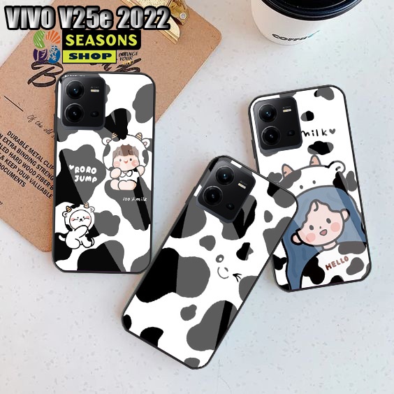 [ Vivo V25e ] Vivo V25e Terbaru Vivo V25e 2022 Softcase Vivo V25e Terbaru Softcase Kaca Vivo V25e - 