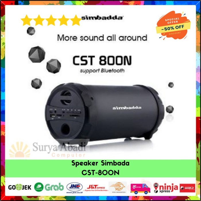 SPEAKER SPEAKER SIMBADA CST 800N bluetooth mic karaoke best seller berkualitas aktif terlaris bass u