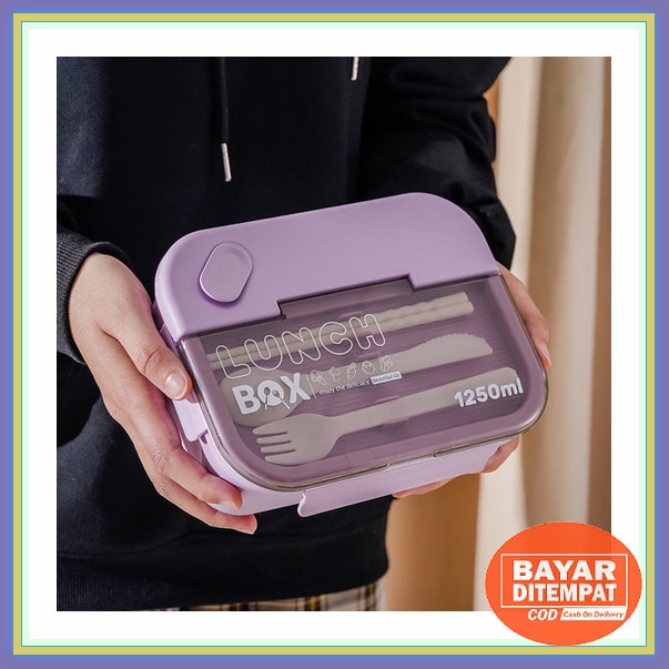 Tempat Makanan Anak Sekolahbento Tmpat Lunch Box Steel Bento Lunchbox Anti Tumpah Set Murah Bekal Ka