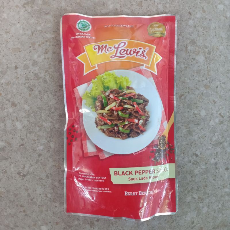 

Mc Lewis Blackpaper Sauce Pouch 310 gram