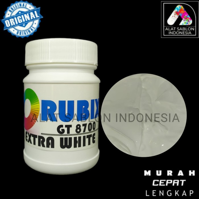 

Limited Cat Sablon Rubber Basis Air Extra White 250Gr Bagus