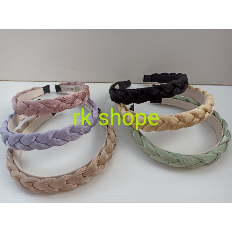 bando korea kepang warna dewasa bandana korea headband kepang premium