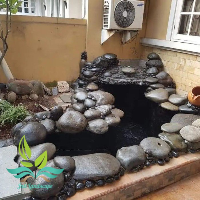 kolam batu alam/Kolam batu Bulat