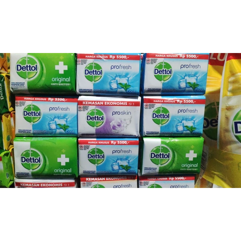 sabun mandi dettol batang 100g x 8