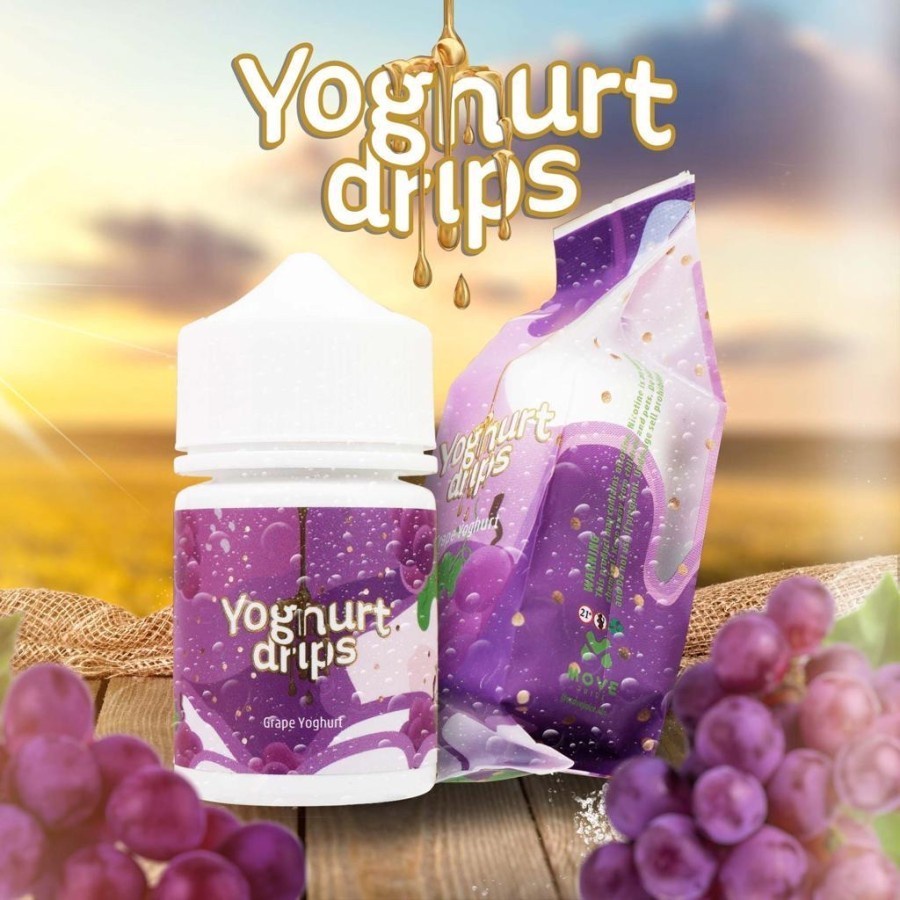 Yoghurt drips V3 Grape yoghurt 60ML Authentic Bercukai