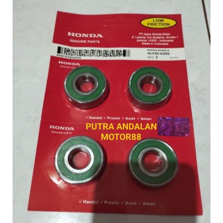 Bearing Lahar 6203 RS..Honda..bantalan bola, hrga di etalase adalah hrga jual per satu pcs