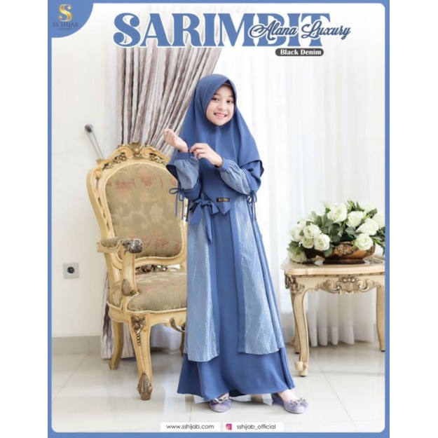gamis kids Alana luxury by ss hijab open PO