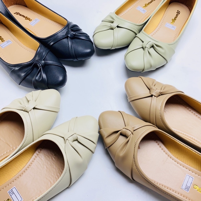 Sepatu Wanita Flat Shoes Ramage  Sol Karet Lentur tidak Licin