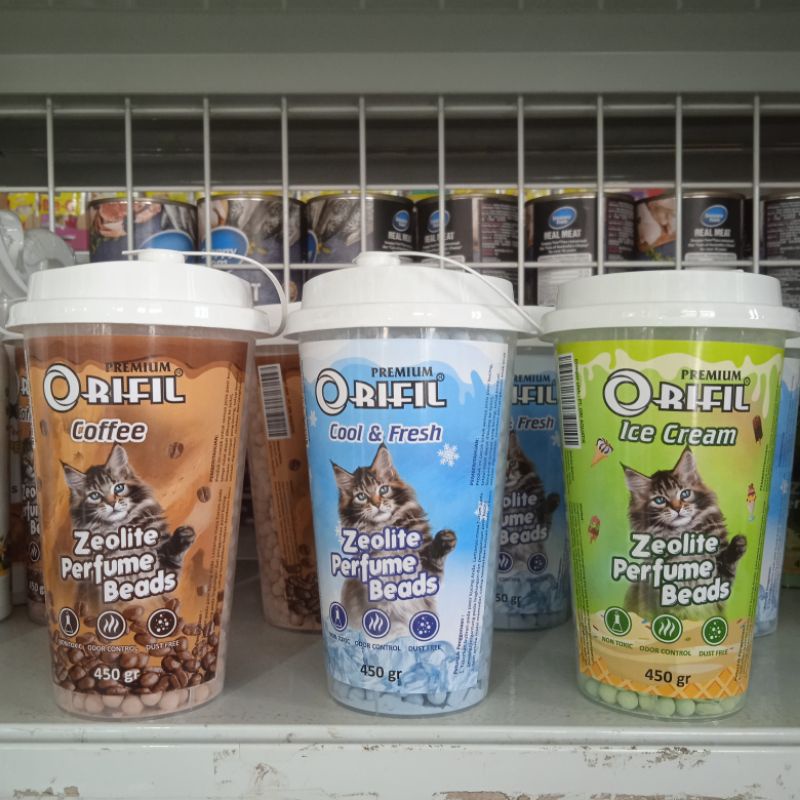 Pewangi Pasir Kucing Cat Litter Orifil 450 gr / Zeolite Perfume Beads