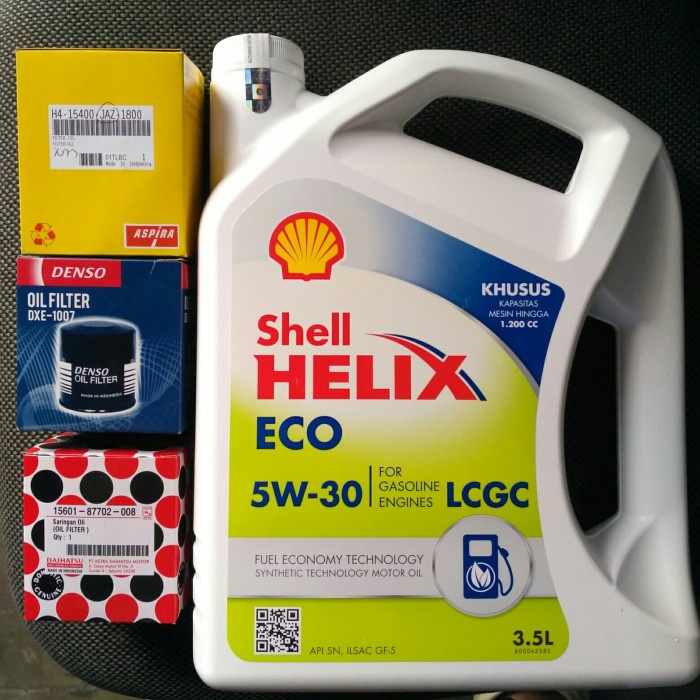 paket oli shell ECO 5W-30+ oli filter