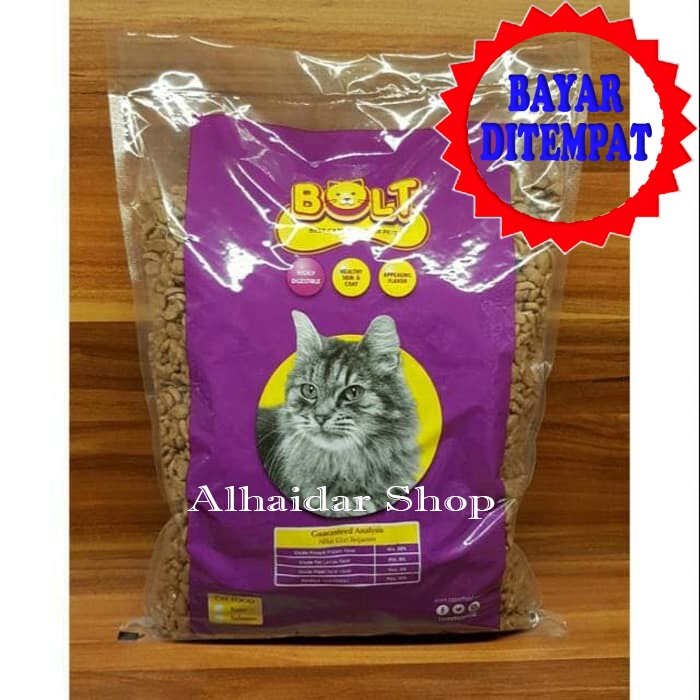 Makanan Kucing bolt 250gram