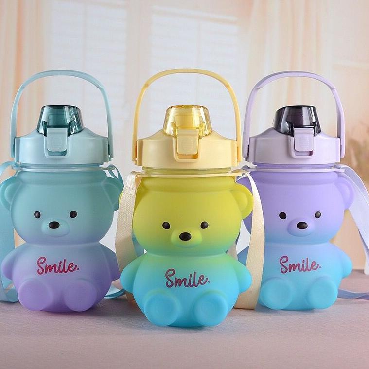 Q9R5 Botol Minum Anak 1300 ML Botol Gemoy  ORIGINAL 1.3 Liter Botol Viral Motivasi 1,3 Liter  STICKE