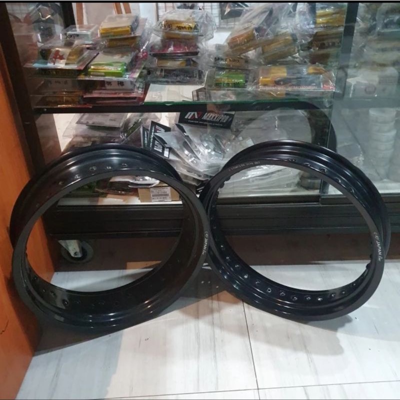Velg velek pelek veleg lingkar aloy alloy 17 350 500 crv excel hitam ori japan