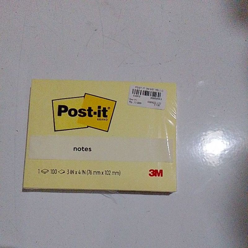 

Post it 3M yellow UK 76mmx102mm
