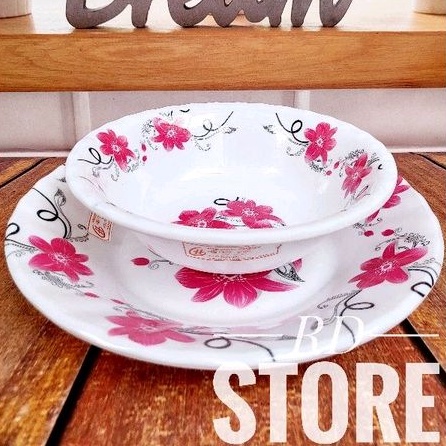 PROMO 1.PCS PIRING MAKAN &amp; 1.PCS MANGKOK SAYUR MELAMINE