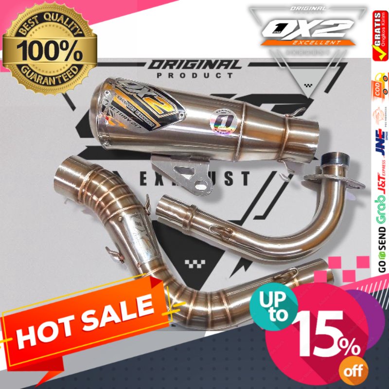 knalpot MIO inlet 50mm OX2 Racing