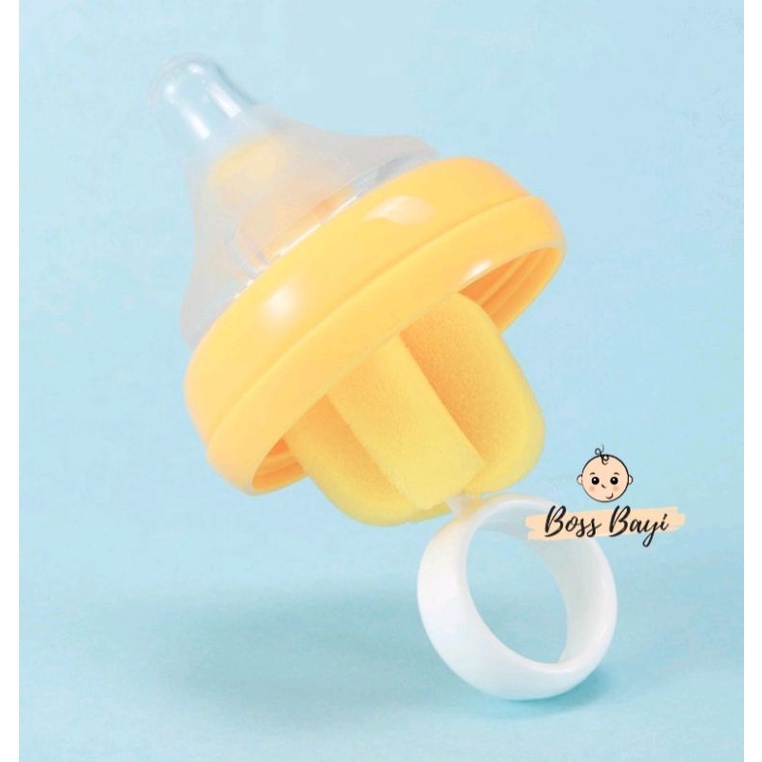 BOSS BAYI - Sikat Nilon &amp; Sikat Spon Pendek untuk Dot / Empeng / Pacifier Brush