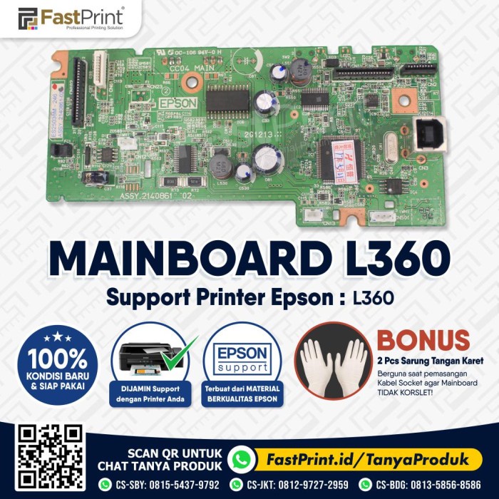 Main Motherboard Mainboard Printer Original Epson L360