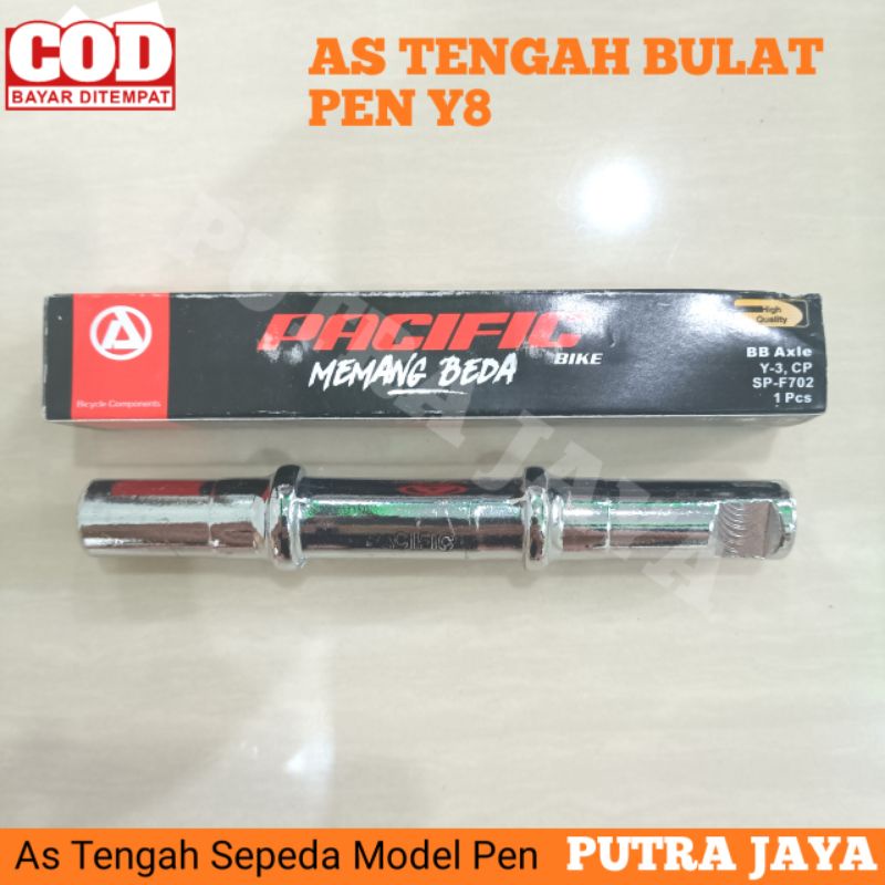 As Tengah Sepeda Onthel Ontel / As Pen Bulat BB Axle Sepeda Anak 12