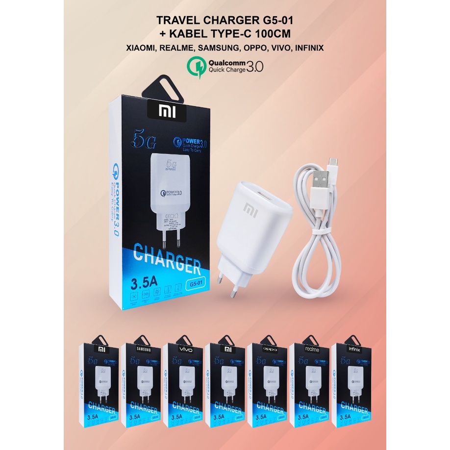 Charger VIVO G5-01 TYPE-C POWER QUICK 3.0 Casan VIVO G5-01 USB TIPE C POWER QUICK3.0