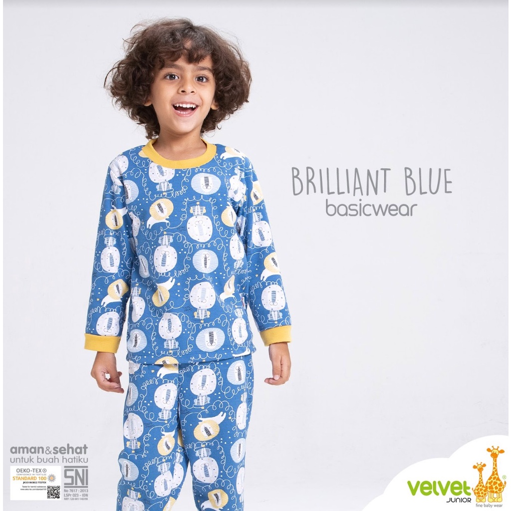 Velvet Junior 3 Stel Piyama Dream Wear | Brilliant Blue