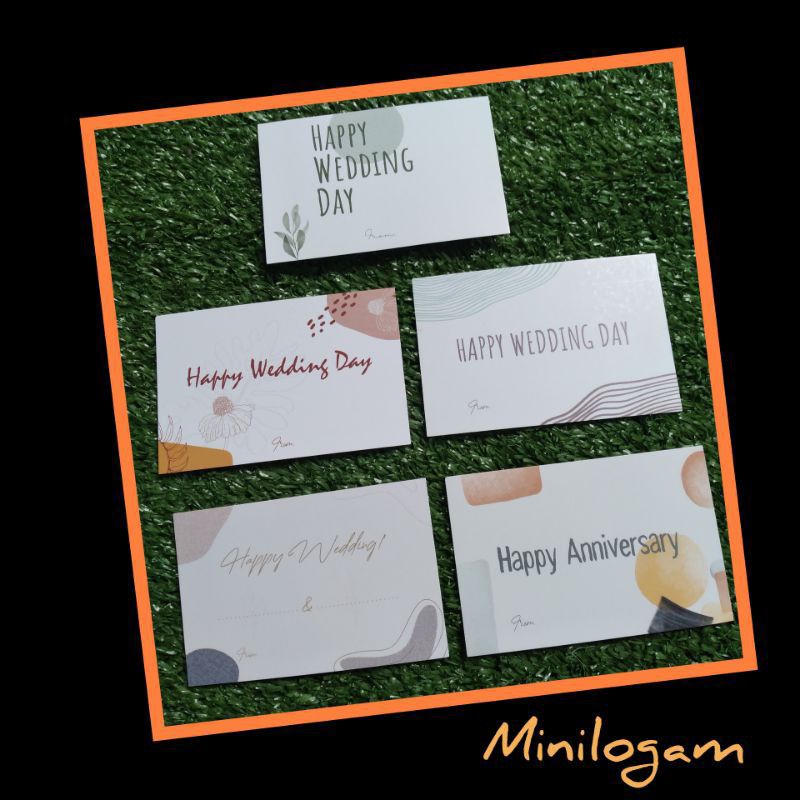 Kartu Ucapan Happy Wedding Day Anniversary Gift Card Happy Birthday Congratulations Baby Born Kelahi