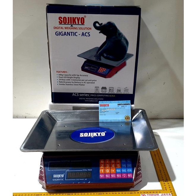 Timbangan Laundry 60kg Digital Sojikyo Gigantic ACS - Tora.Nankai