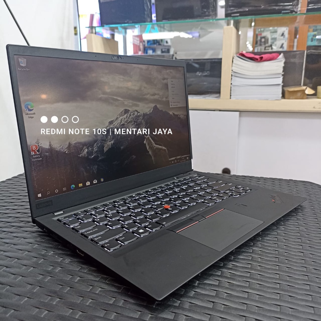 LAPTOP LENOVO THINKPAD X1 CARBON CORE i7 RAM 16GB 256GB SSD 14 FHD WINDOWS 10 PRO BLACK