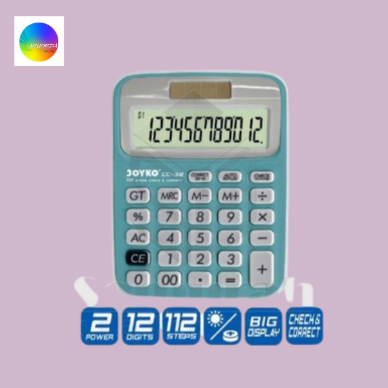 

Kalkulator Meja Joyko CC 32 / Mesin Hitung CC-32 / Calculator 12 Digit(ORIGINAL PRODUK)