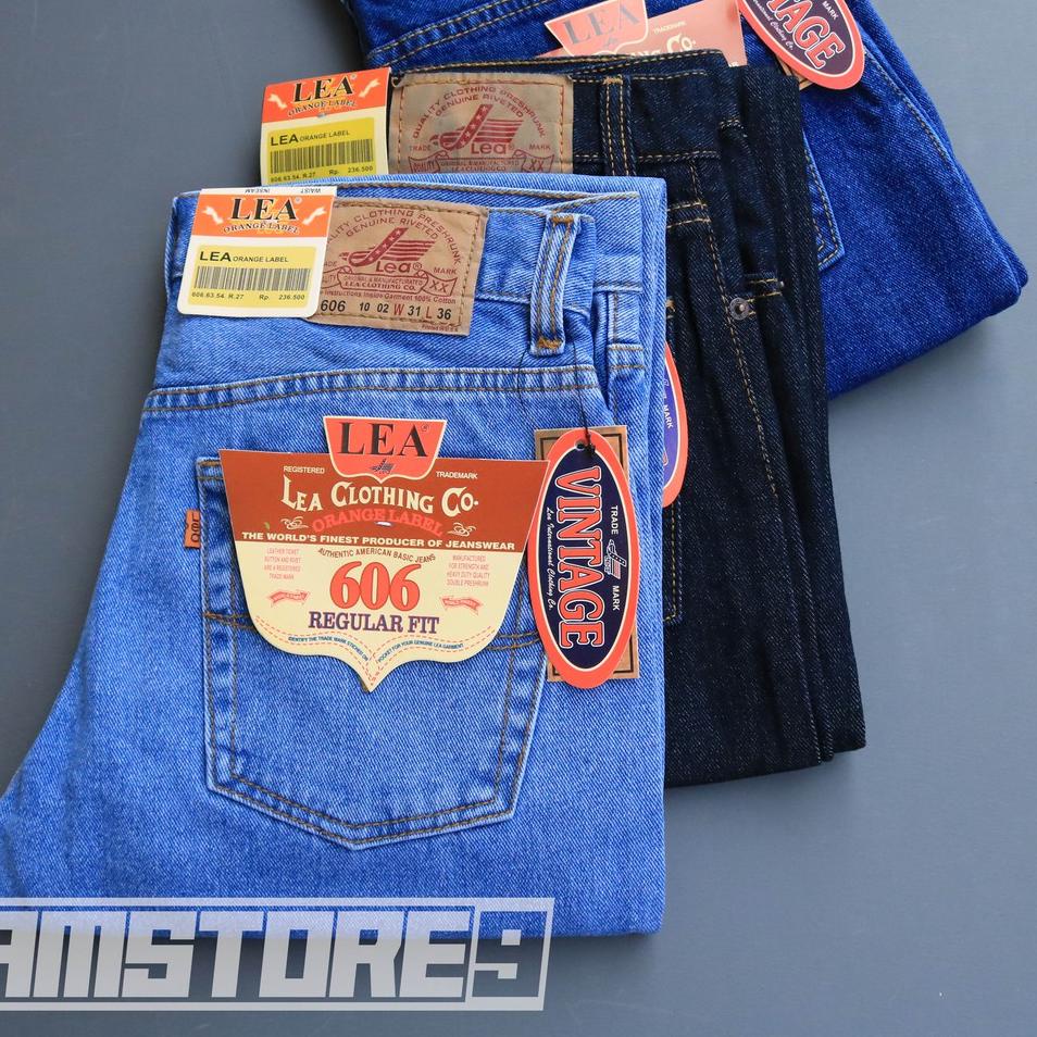 Terpercaya Celana Jeans Panjang Pria Standar Lea 606 / Celana model Standar Levis Original