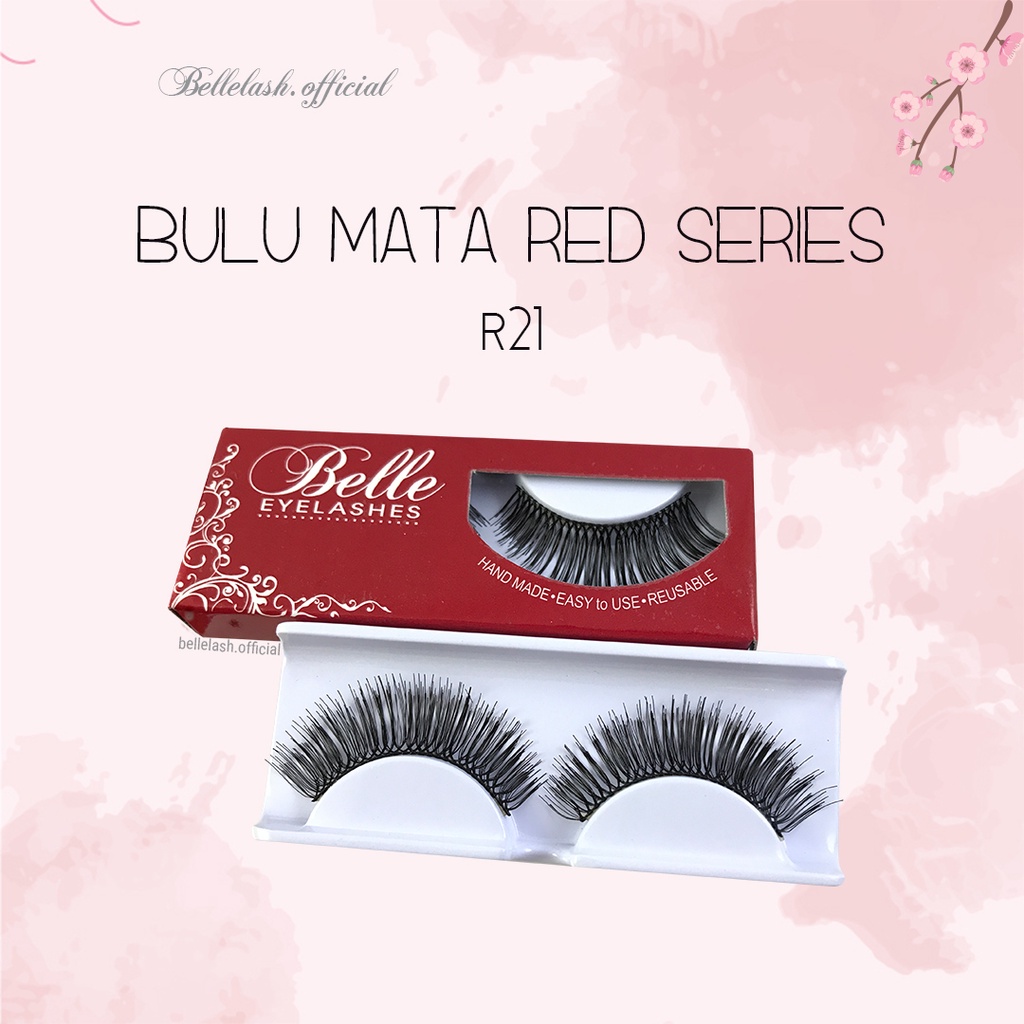 R21 Bulu Mata Palsu Handmade Natural False Eyelash Eye Lashes Belle Eyelashes