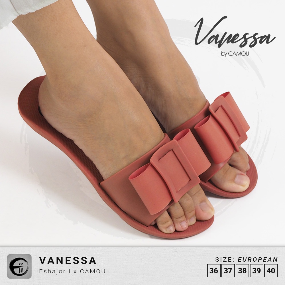 Sandal Slide Flats Wanita CAMOU Vanessa