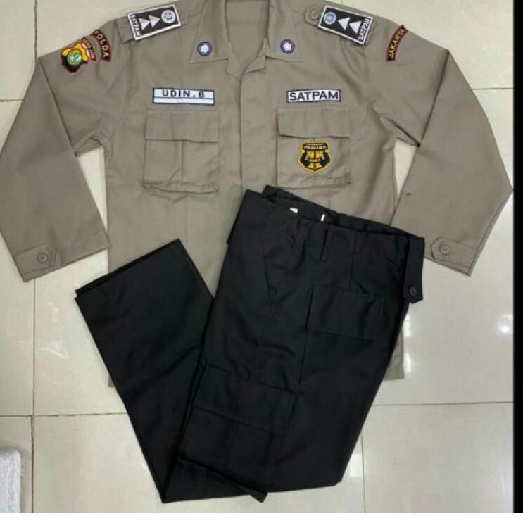 Langsung Kirim seragam PDL satpam baru, baju PDH satpam coklat
